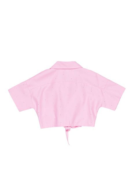 Camicia con nodo U+E' BY MISS GRANT | UE2169ROSA